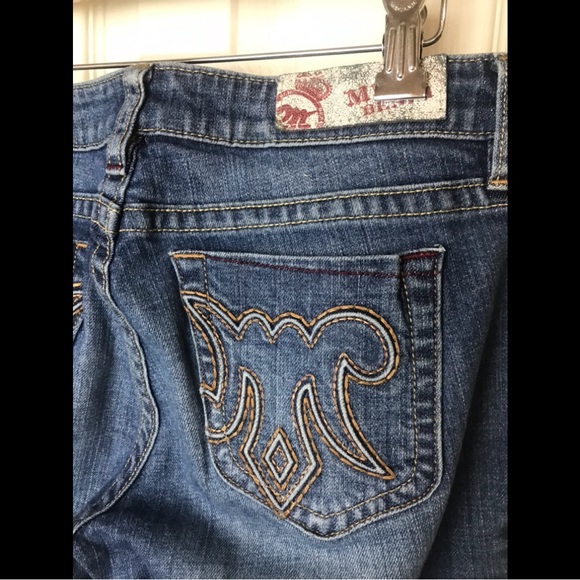 MEK DENIM Getty Slim Boot Jeans Medium Wash Low Rise Bootcut - Picture 10 of 10